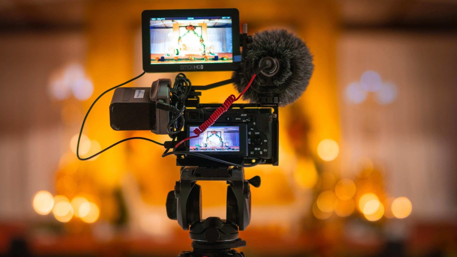 Caméra qui filme un événement digital pour une diffusion en direct