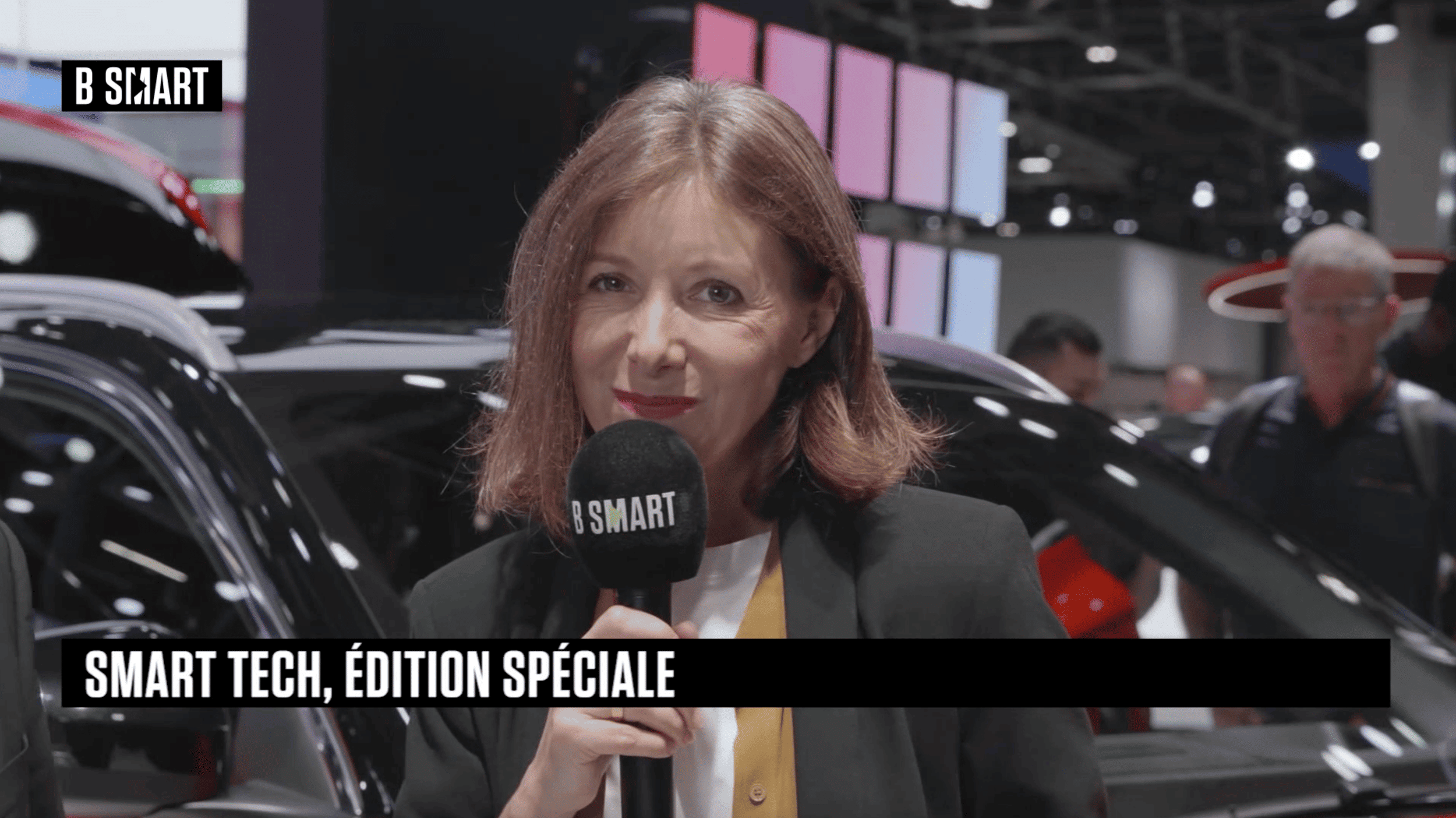 Série d'interviews B Smart avec Delphine Sabbatier durant le Mondial de l'auto