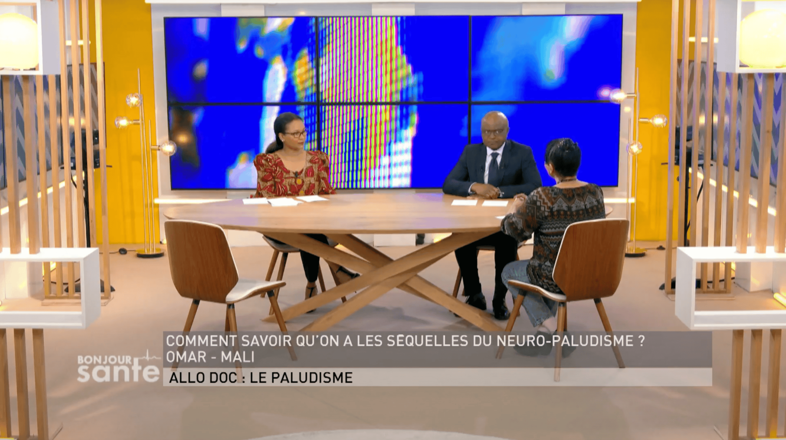 Émission Bonjour Santé Canal + Afrique en plateau réalisée à Paris en Ile-de-France