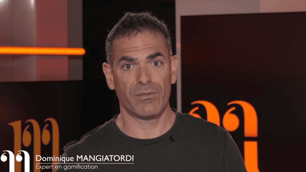 Dominique Mangiatordi, masterclass sur la gamification en plateau orangé